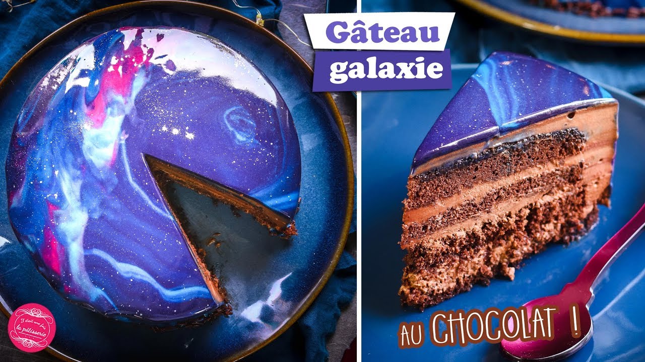 Gateau Galaxie Au Chocolat Youtube