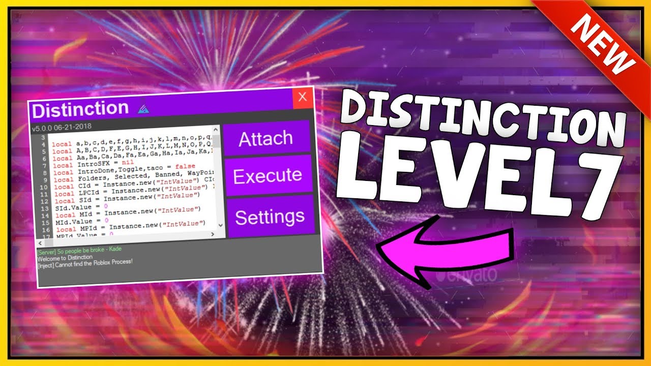 NEW ROBLOX EXPLOIT: DISTINCTION (PATCHED) UNRESTRICTED LEVEL ... - 