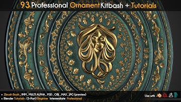 93 Professional Ornaments Modeling Tutorials