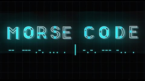 Morse Code Alphabet Tapping
