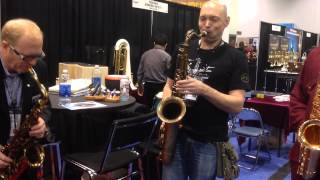 James Carter, Arno Haas, Jody Espina Jam at NAMM 2014 (JodyJazz)