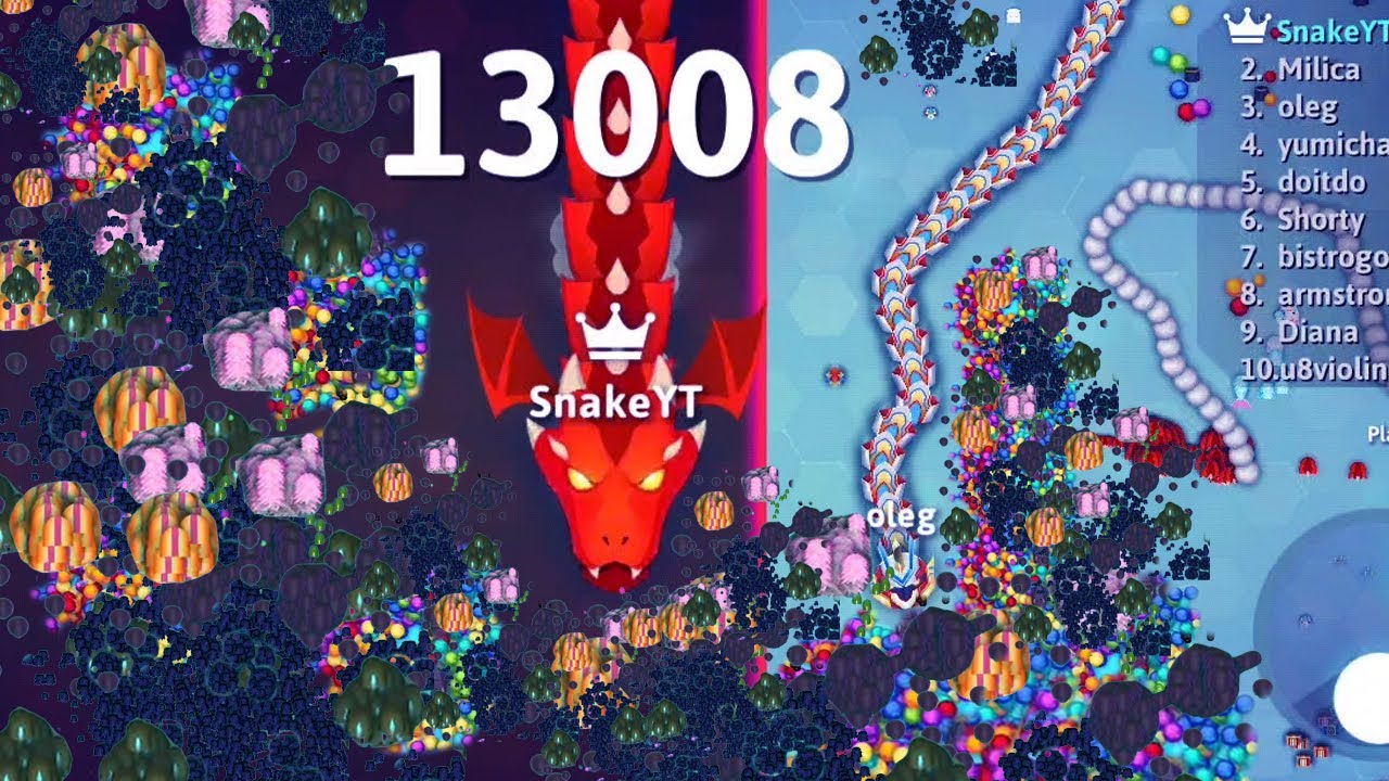 SNAKE IO MOD MENU GAMEPAY 🐍 GOD MOD/WALL HACK #snakeio #snakegame 