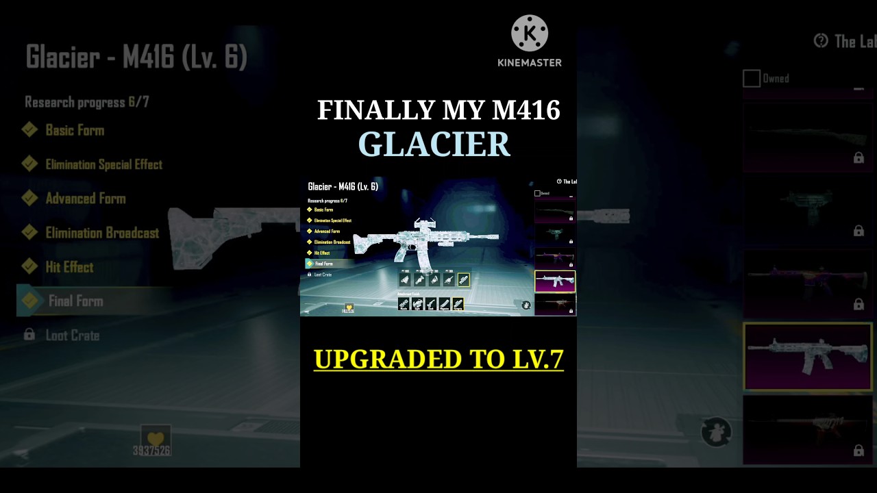 M416 GLACIER UPGRADED TO LEVEL 7 ! M416 LEVEL 7 UPGRADE ! M4 MAX UPGRADE 
