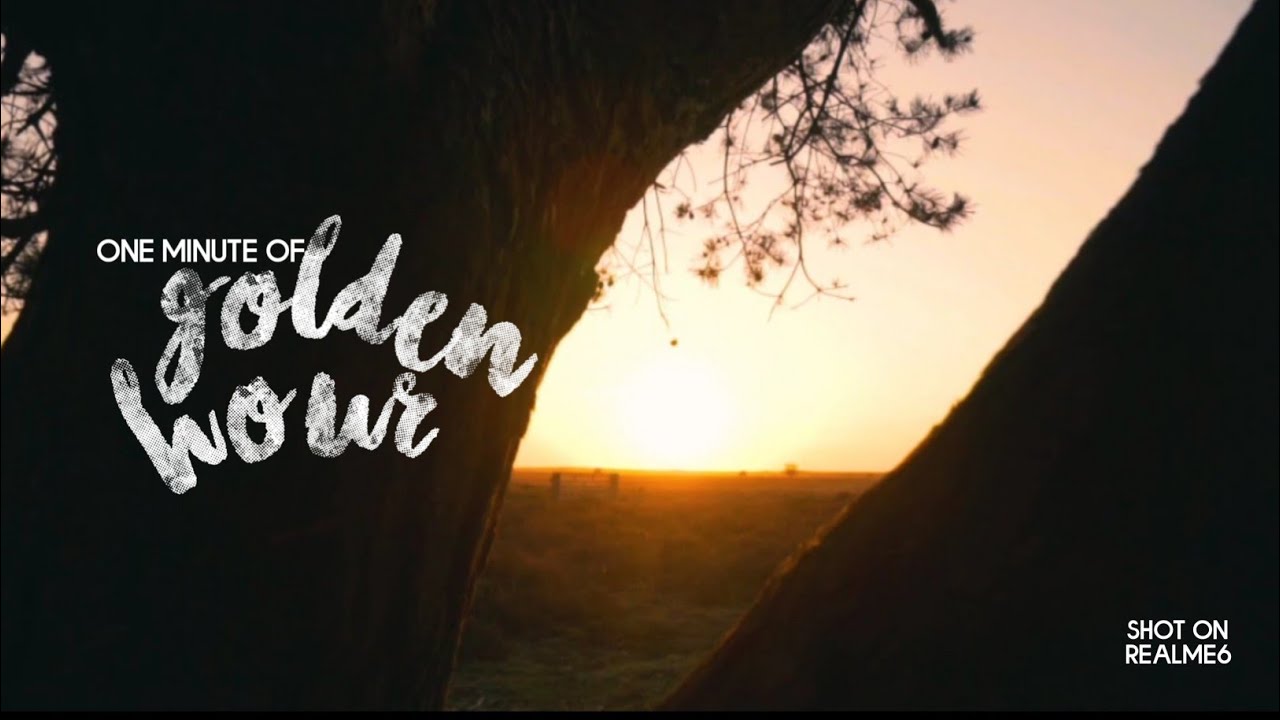 One minute of Golden hour || Cinematic sunset video || shot on realme6 || realme 6 cinematography