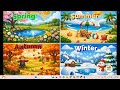 Seasons Adventure | Know All the Seasons Names | Seasons song | Seasons of the Year Song