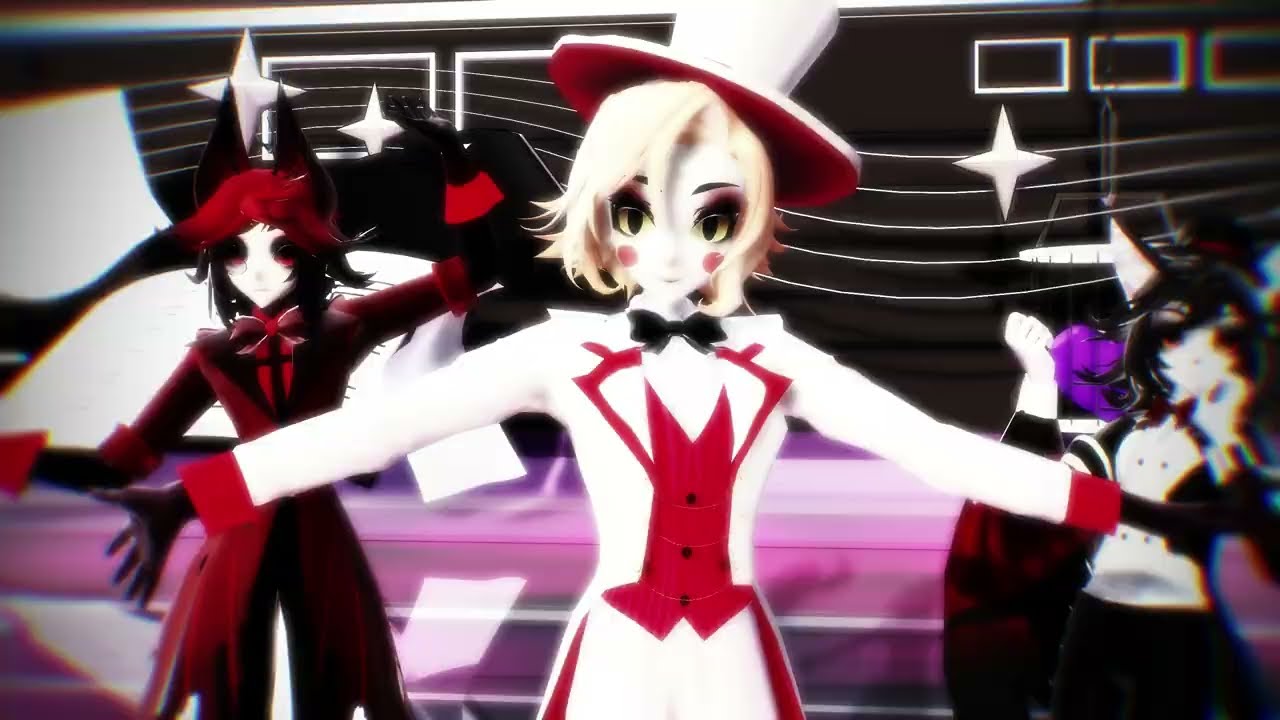 [MMD - Hazbin Hotel] Liar Dance -- Alastor, Lucifer, Husk