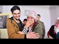 محمود السوري يلتقي السيدة التي أنقذها من الزلزال | لم الشمل