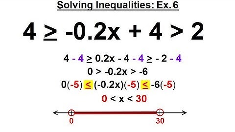 Algebra - Ch. 3: Formula, Inequalities, Absolute Value (27 of 33) Solve Inequalities Ex 6