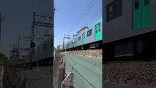 京都市営地下鉄20系と近鉄特急ビスタEX #近鉄