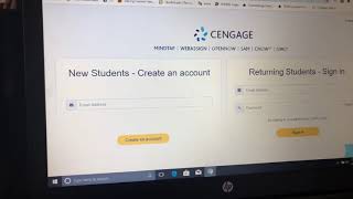 MindTap student login example