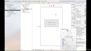 Mastering UITableViews with Swift and iOS : TableView using Storyboard