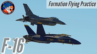 DCS F-16 | Formation flying practice with the Blue Angels | Urdu