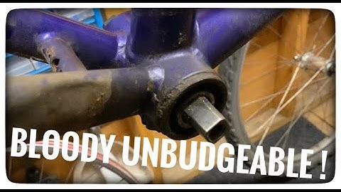 removing a seized shimano bottom bracket