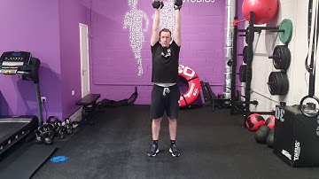 Alternating Dumbbell Overhead Reverse Lunges (ADF)