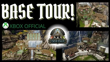 Fjordur Viking/Medieval Base Tour! XBOX Official! ARK Survival Evolved
