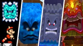 Evolution of Thwomp in Super Mario Games (1988 - 2017)