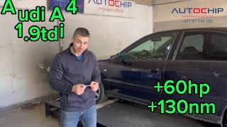 ✅ AUDI A4 1.9tdi CHIPTUNING EDC15P +60hp & +130nm AUTOCHIP.LV DYNO TESTED FILES DYNOMAX4000