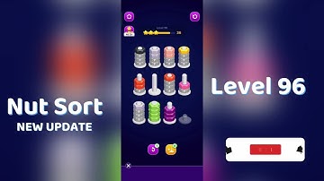 🧩 Nut Sort Level 96 Walkthrough | Step-by-Step Guide 🎮 | Mini Boss