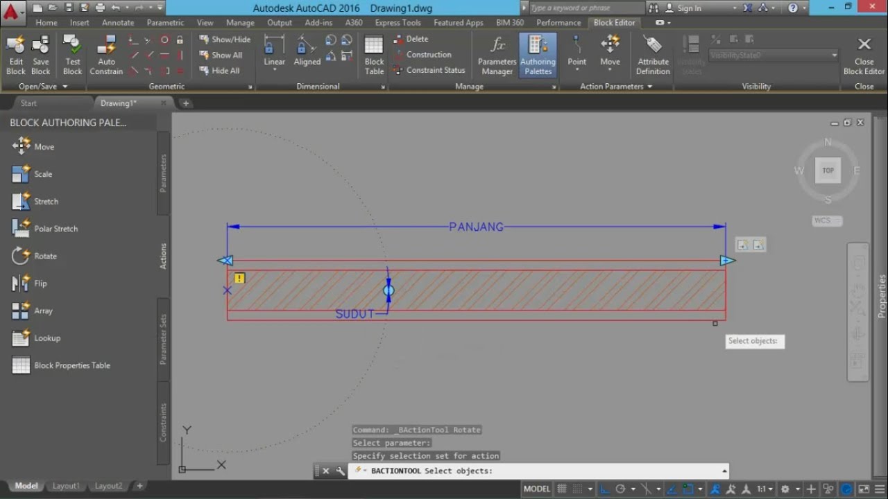 Autocad Cara Cepat Membuat Dinding Dengan Dynamic Block YouTube