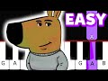 Hinoki Wood - Just a Chill Guy Meme Song EASY PIANO TUTORIAL