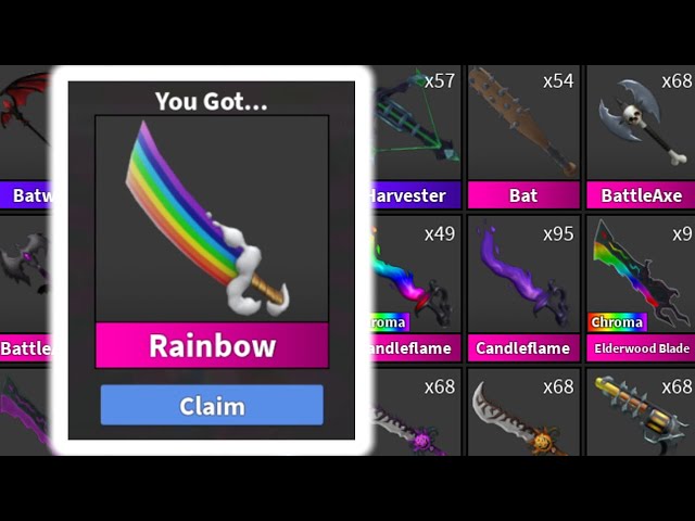 Mm2 Rainbow set- heartblade for rh : r/crosstradingroblox