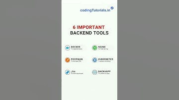 Important backend tools l  #shorts #coding #programming