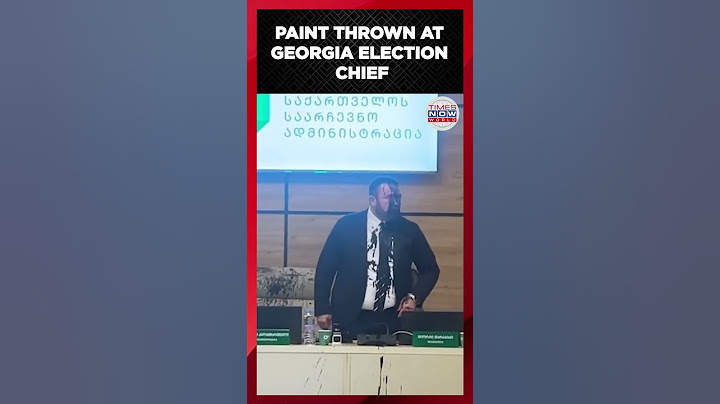 Georgia Election Chief Doused in Paint Amid Claims of Rigged Vote | Times Now World