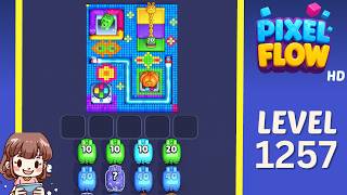 Pixel Flow Level 1257 Solution Walkthrough