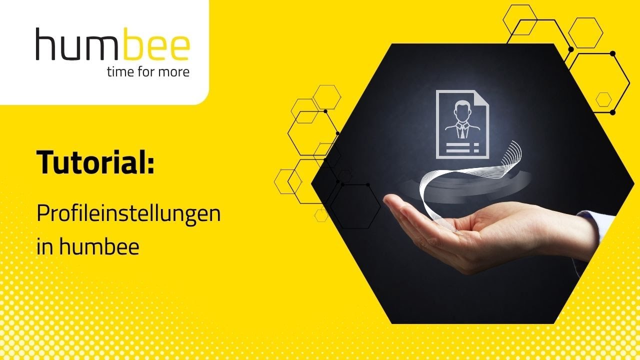 Wie ändert man seine Profilinformationen & was kann man im profil sonst noch einstellen in humbee?