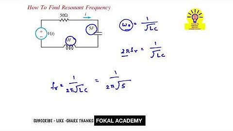 How to find Resonant Frequency for Series RLC Circuit | Circuit Analysis Solved Problem