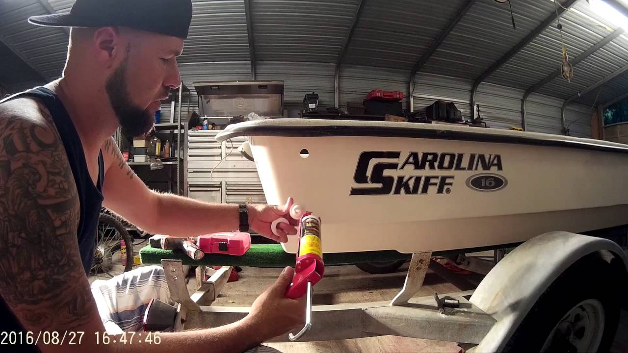 j16 carolina skiff buildbilge pump installation 