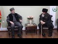 Муфтий ЧР Салах-Хаджи Межиев провел встречу с ректором РИУ имени Кунта-Хаджи Абдурахимом Мутушевым.
