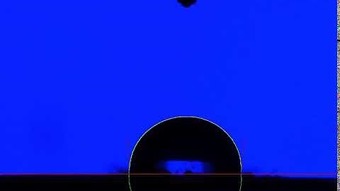 contact angle meter measuring drop bouncing and dynamic contact angle of power