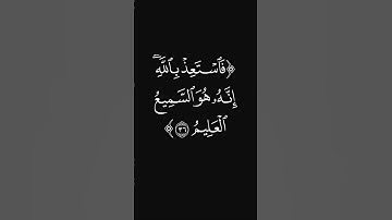 (فاستعذ بالله) #قرآن #ليدّبّروا_آياته #راحة_نفسية #شاشه_سوداء #تلاوات #عبدالرحمن_ريس #quran #اكسبلور