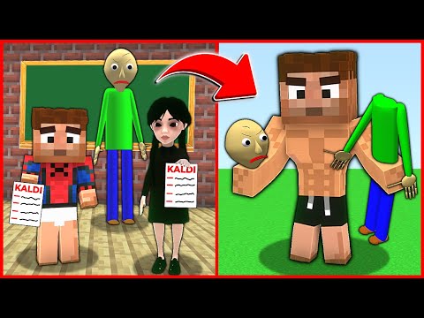 WEDNESDAY VE ALİ SINIFTA KALDI, BALDİYİ DÖVDÜ! 😱 - Minecraft