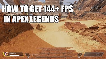 HOW TO GET ABOVE 144 FPS IN APEX LEGENDS (Uncap frame rate)