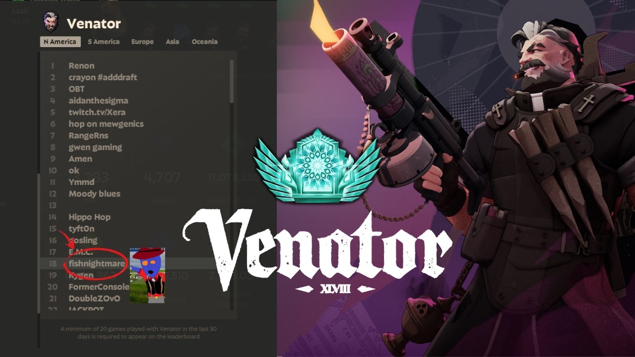 My BEST Venator Game Yet... -- Top 20 Venator Gameplay