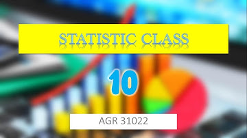 statistics Lecture 10