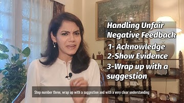 Handling Unfair Negative Feedback