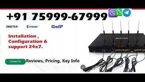 GoIP, Dinstar, Synway GSM / FXS gateway configuration and support. Buy new devices from us.