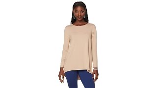 Serena Williams Long Sleeve HiLow Top