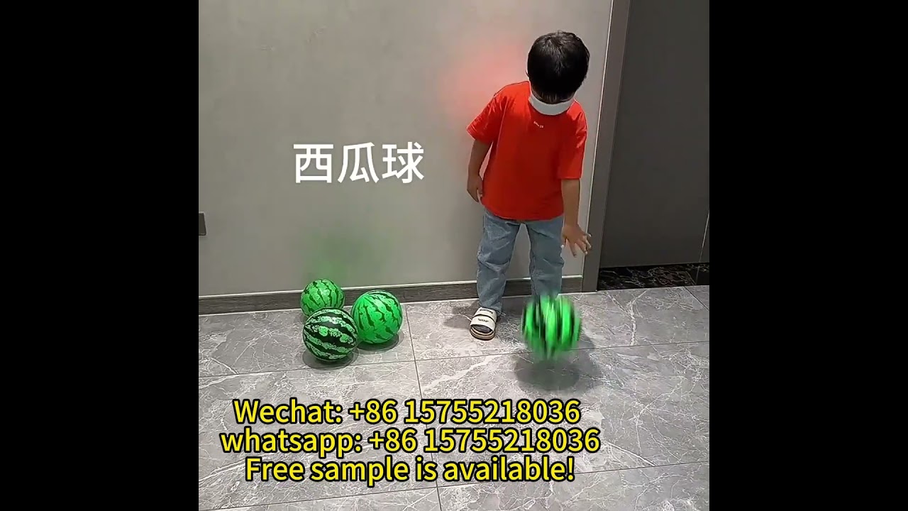 Direct Sales 9 Inches Custom logo Kids Pvc Inflatable Beach Balls with Print Watermelon 