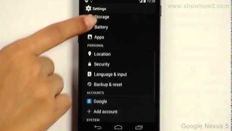 Google Nexus 5 - Change The Mobile Language Input