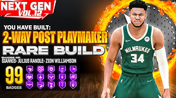 BEST 2 WAY POST PLAYMAKER BUILD ON NBA 2K22! RARE BUILD SERIES VOL. 12
