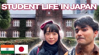 My University in Japan! Campus Tour | Indian Student in Japan VLOG (ENG SUB)