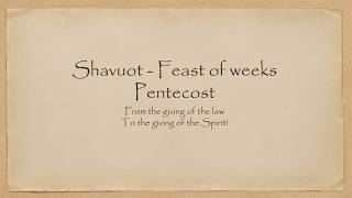Shavuot - Feast of Weeks Pentecost