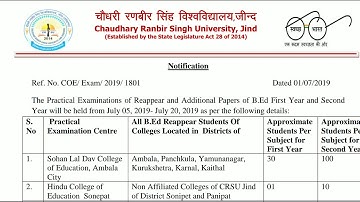 B.ed 1st year & 2nd year practical