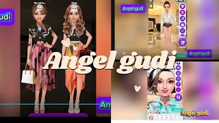 The girl is matching with the dress and makeup style #tag #barbie #angelgudi #viral #makeup #
