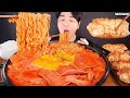 ASMR MUKBANG | Spicy Sausage Stew 🍜 Noodles Fried Dumpling EATING 부대찌개 라면 군만두 흰쌀밥 먹방!