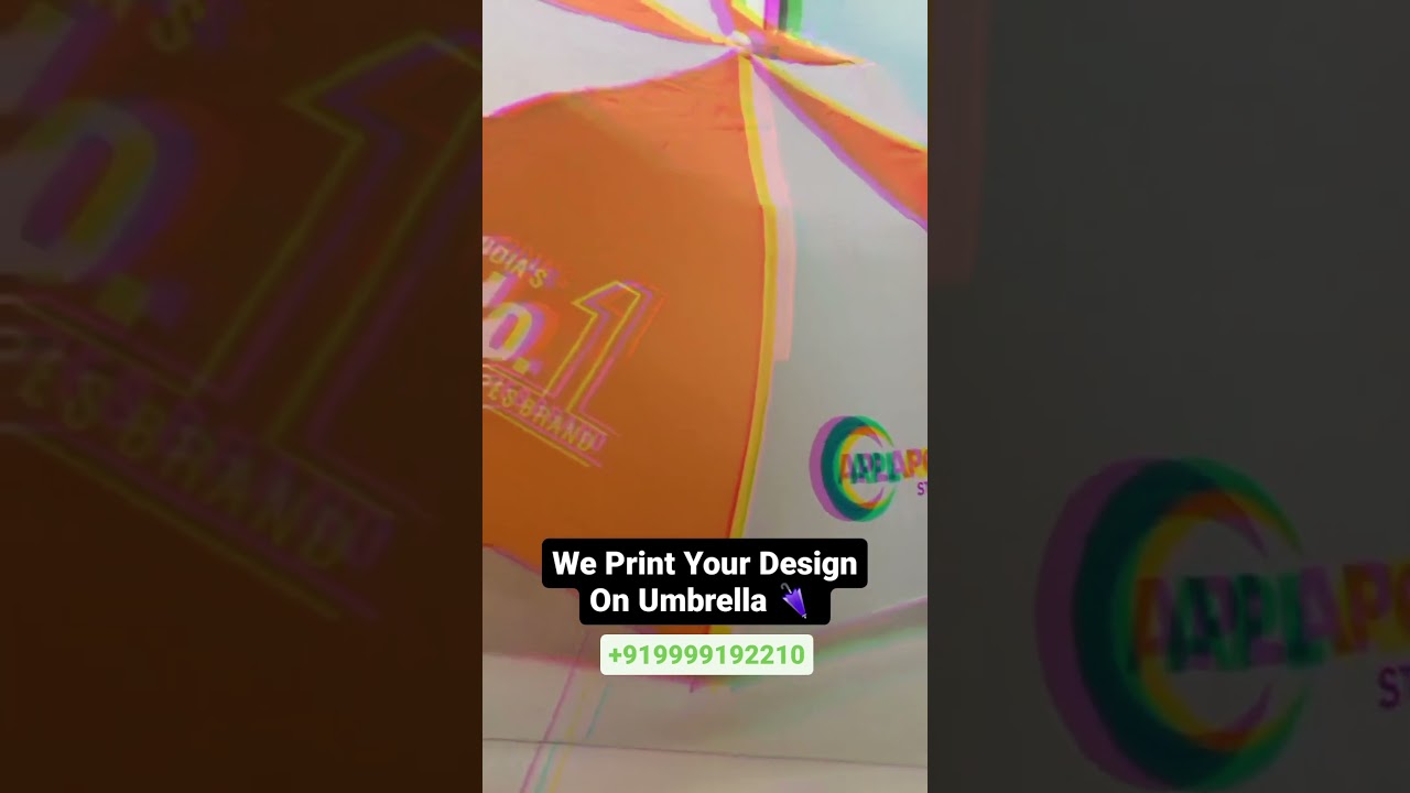 Custom Design Prints on Umbrella | 9999192210